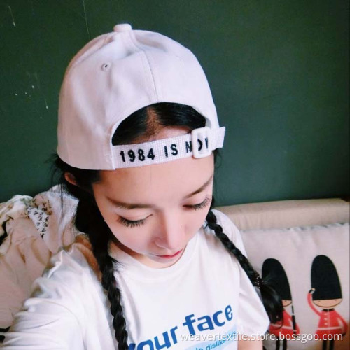 Embroidery Closure Baseball Cap Plastic Back Closure Ball Hat Structured Hats